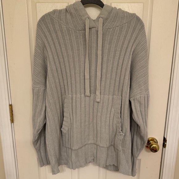 Nasty Gal Wide Ribbed Knitted Hooded Jumper - Picture 3 of 8